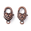 Tibetan Style Alloy Lobster Claw Clasps LS-TIBE-T002-27R-NR-2