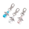 Faceted Teardrop Glass Pendants HJEW-AL0034-1