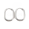 Non-Tarnish 304 Stainless Steel Oval Hoop Earrings EJEW-M218-02C-P-1
