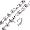 Non-Tarnish 304 Stainless Steel Kont Link Chain Necklace for Men Women LS-NJEW-P269-02P-3