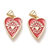Brass Enamel Pendants LS-ZIRC-F116-10C-G-1