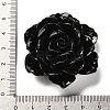 Synthetic Shell Dyed Carved Flower Connector Charms CORA-D034-01D-3