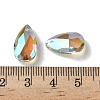 Faceted Teardrop Glass Pendants GLAA-O008-A27-3