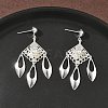 Electroplated Brass Chandelier Earrings EJEW-Z129-17S-1