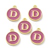 Golden Plated Alloy Enamel Charms ENAM-XCP0001-13D-2