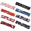 8Pcs 8 Styles Japanese Style Cotton Cloth Zipper Bags ABAG-FG0001-11-1