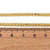 3MM Brass Double Cable Chain Necklaces NJEW-C094-02G-5