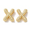Rack Plating Brass Micro Pave Cubic Zirconia Slide Charms KK-C084-34G-X-1