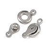 304 Stainless Steel Snap Clasps STAS-K311-03P-2