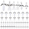 48Pcs 6 Styles Acrylic Pendants PALLOY-PH01811-1