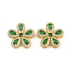 Brass Micro Pave Cubic Zirconia Pendants CU-CBA3D67-06G-2