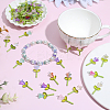 60Pcs Glass Pendants PALLOY-BM00032-4