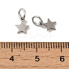 Non-Tarnish 201 Stainless Steel Charms STAS-E217-25A-P-3