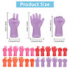 4 Bags 4 Colors Rubber Knitting Needle Point Protector AJEW-GL0001-79-2