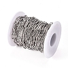 Tarnish Resistant 304 Stainless Steel Paperclip Chains CHS-L022-02B-4