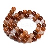Natural Red Hematoid Quartz Beads Strands G-G475-A01-8mm-3