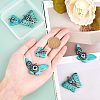 6Pcs 3 Style Synthetic Turquoise Pendants TURQ-NB0001-04-4