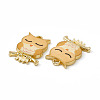 Painted Alloy Pendants PALLOY-P288-01G-03-2