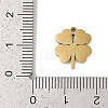Ion Plating(IP) 304 Stainless Steel Charms STAS-M080-09G-01-3