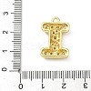 Brass Micro Pave Clear Cubic Zirconia Pendants KK-I476-02G-I-3