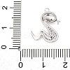 Brass Micro Pave Cubic Zirconia Pendants KK-A240-24P-3