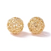 Brass Hollow Round Beads LS-KK-P226-12CG-1