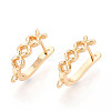 Brass Hoop Earring Findings KK-N267-26G-1