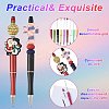 9Pcs ABS Plastic Ball-Point Pen AJEW-FS0001-43C-2