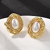 Oval Brass Finger Rings for Women RJEW-S622-03G-1