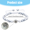 4Pcs 4 Styles I Love You in 100 Languages Projection Bracelets Set BJEW-FI0001-03-2