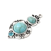 Tibetan Style Alloy & Acrylic Pendants FIND-B058-05AS-2