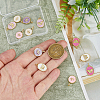 12Pcs 6 Styles Brass Micro Pave Clear Cubic Zirconia Pendants KK-HS0015-79-3