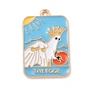Tarot Alloy Enamel Pendants ENAM-A008-47KCG-01-1