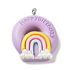 Opaque Resin Imitation Food Pendants X-CRES-M027-01F-1