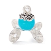 Imitation Jade Glass Bead Pendants PALLOY-JF02378-02-1