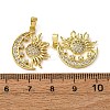 Brass Micro Pave Cubic Zirconia Pendants KK-F911-06G-3