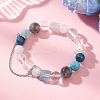 Natural Mixed Gemstone Beaded Stretch Bracelets for Women BJEW-TA00739-03-1