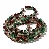Christmas Theme Crackle Glass Beads Strands X1-CCG-C002-8mm-04-2