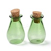 Glass Cork Bottles Ornament LS-AJEW-O032-02C-1