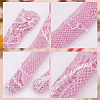 16 Pairs 8 Colors Cloth Doll Lace Fishnet Long Socks DIY-GO0002-11-4