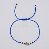 Adjustable Cross & Round Braided Bead Bracelets for Women YI2903-3-1