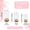 15Pcs 3 Styles Glass Dome Cloche Cover AJEW-YW0001-31-2