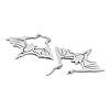 Non-Tarnish 304 Stainless Steel Bat Hoop Earrings for Women LS-EJEW-R156-07P-2