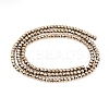 PVD Vacuum Plating Non-magnetic Synthetic Hematite Beads Strands LS-G-F682-03-AB-2