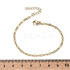 304 Stainless Steel Dapped Chains Bracelets for Women BJEW-D466-08C-G-3