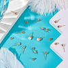 60Pcs 3 Size 304 Stainless Steel Stud Earring Findings STAS-NB0001-76-4