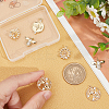 8Pcs 4 Style Rack Plating Brass Micro Pave Cubic Zirconia Pendants KK-BBC0004-19-3