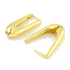 Rack Plating Oval Brass Hoop Earrings for Women EJEW-G410-61G-2