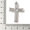 Rack Plating Brass Micro Pave Cubic Zirconia Pendants and ABS Imitation Pearl KK-H476-04P-RS-3