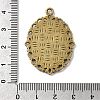 Oval Antique Bronze Color Zinc Alloy Pendant Settings for Cabochon & Rhinestone X-PALLOY-A15257-AB-LF-3